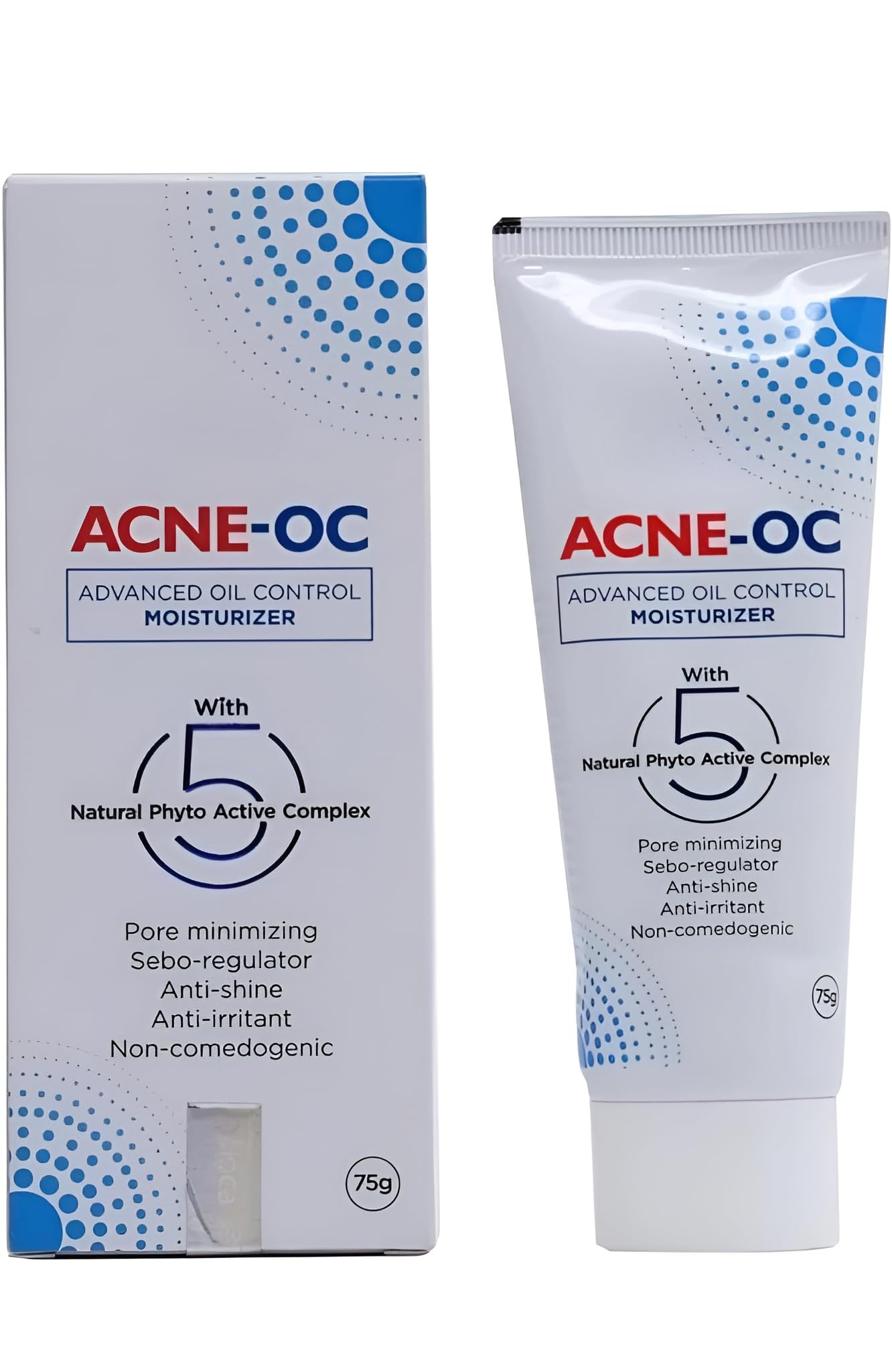 AC-NE-OC Oil Advanced Control Moisturizer with 5 Natural Phyto Active Complex |75g, Pack of 1