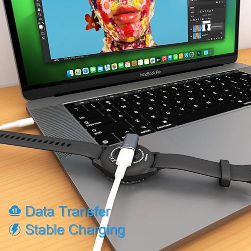 Miniatura 3 de Cargador USB-C para reloj Garmin (paquete de 3), adaptador de cable de carga USBC para Fenix 877X7S, Vivoactive 544S, Forerunner 9652652552455545,