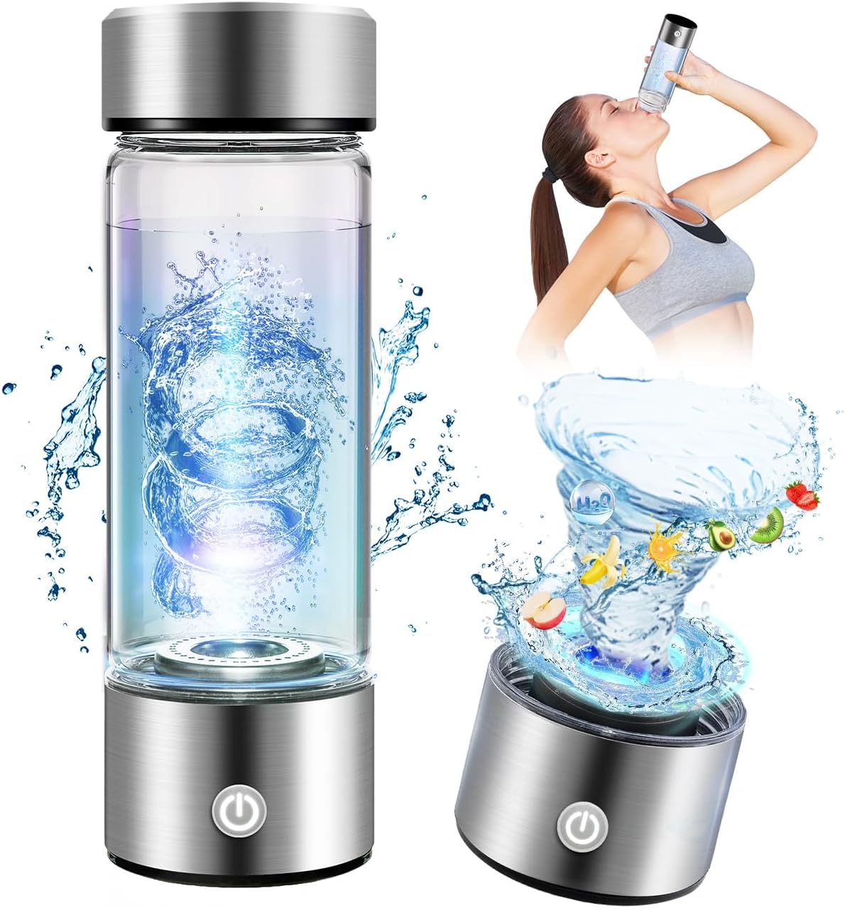 2026 New Hydrogen Water Bottle Generator【NO.1 Double Hydrogen Content】【Industry TOP - 24-Hour Hydrogen Lock】| 100% Leak-Proof Seal | 0 Chlorine & 0 Ozone, Hydrogen Water Bottle Generator