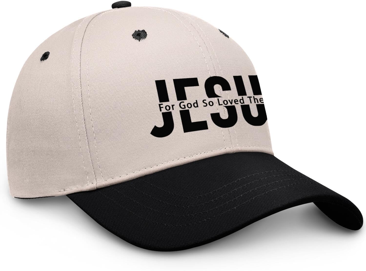 Jesus for God So Loved The World Baseball Cap Unisex Vintage Christian Hat Men Women Gift Trucker Hats - Image 3