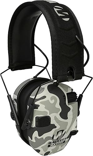 Miniatura 47 de Walker's Razor Slim Ultra Low Profile Compact Design Adjustable Range Shooting Hunting Hearing Protection Electronic Earmuffs Coral,Marrón