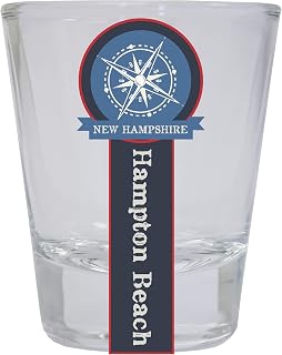 Hampton Beach New Hampshire Nautical Souvenir Round Shot Glass
