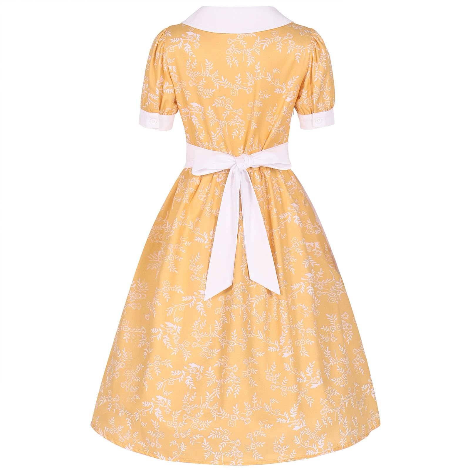 Vestido de niña Estilo jardín con Estampado Floral, Delantal, Sombrero, Traje, Falda Larga, de Punto piqué, Suave y Bordado, Ideal para Uso Diario, Primavera Estilo Casual