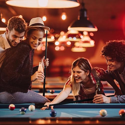 Miniatura 7 de Taco de billar compuesto de fibra de vidrio de 58 pulgadas de una pieza, juego de 4,21 oz (varios colores disponibles)