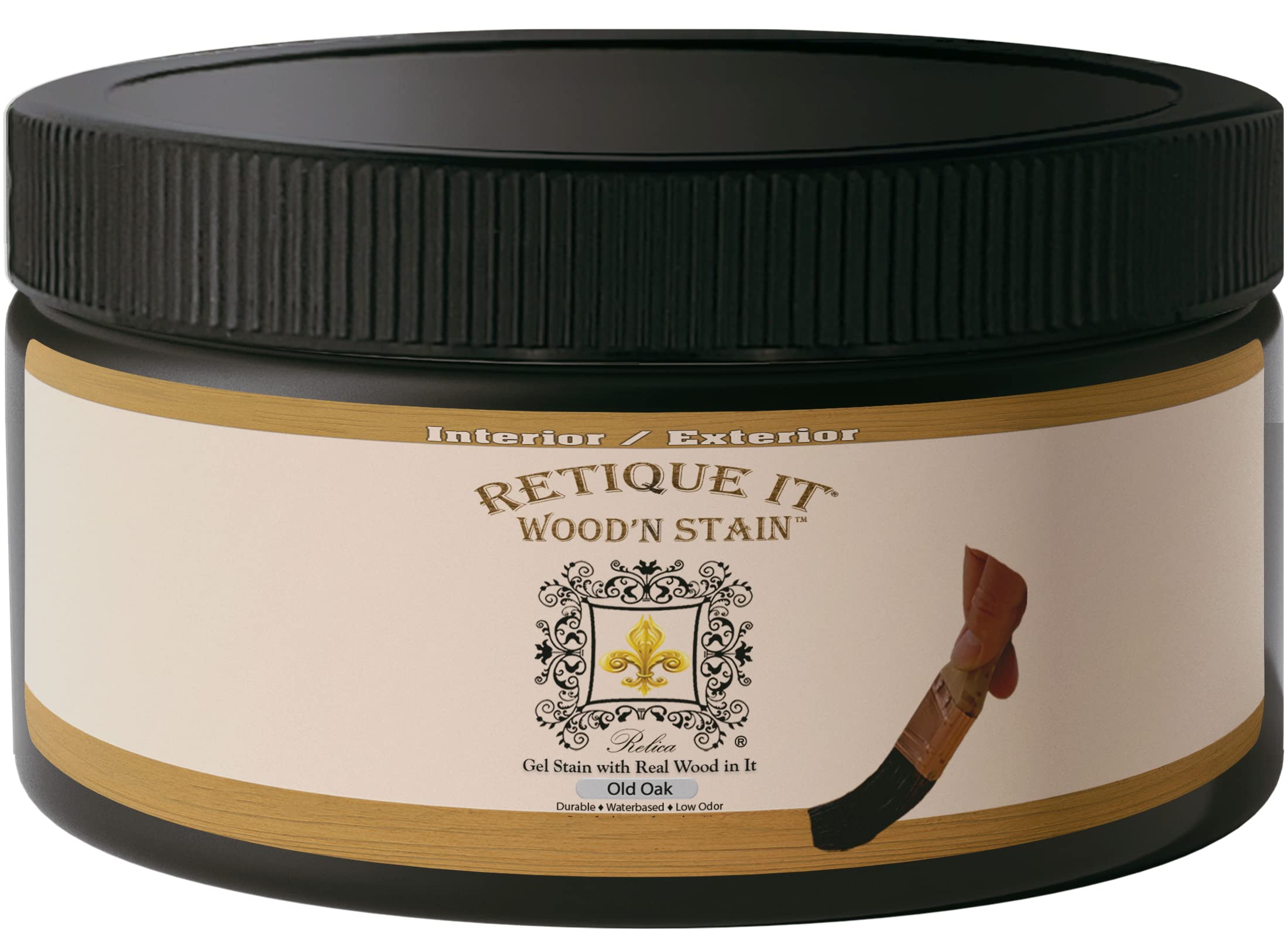 Retique It Wood'n Stain - Gel Stain with Liquid Wood (8 oz, 28 Old Oak)