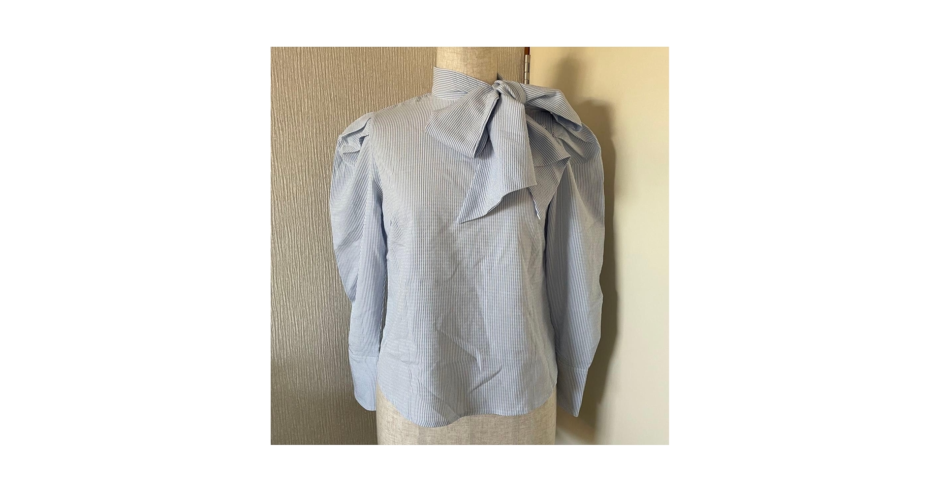 bibiy ストライプ　シースル　リボン　トップス bibiy ストライプ シースル リボン トップス bibiy ストライプ