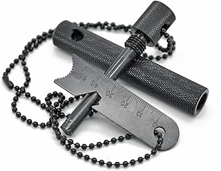 Grenhaven - Pierre à feu en magnésium - règle/ouvre-Bouteille/ 9 000 allumages - Survie/Camping - 6 cm Nior