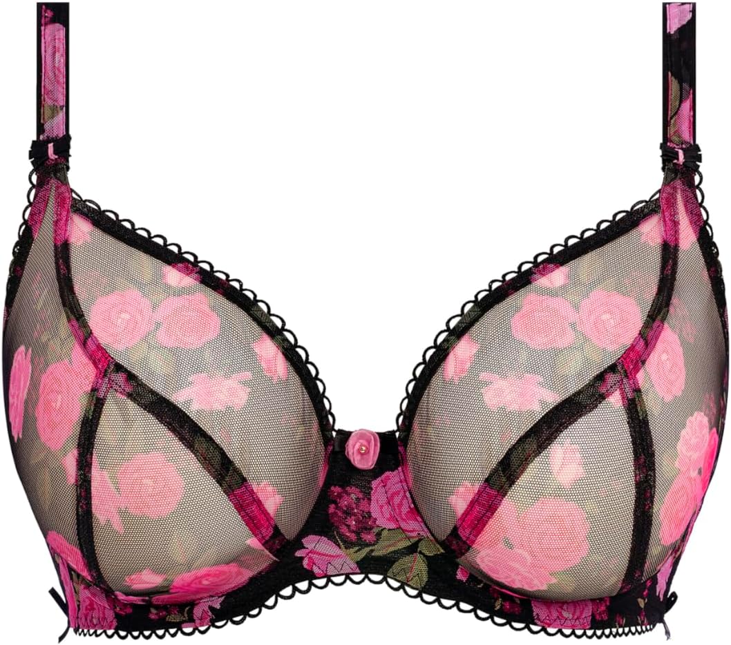 Freya Womens Rose Blossom Underwire Plunge Bra - Image 5