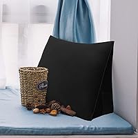 Vista 4 de Almohada de Cuña para Cabecero de Dormitorio, Almohada de Lectura para Dormitorio con Soporte para la Espalda para Sentarse en la Cama, Cojín Lumbar