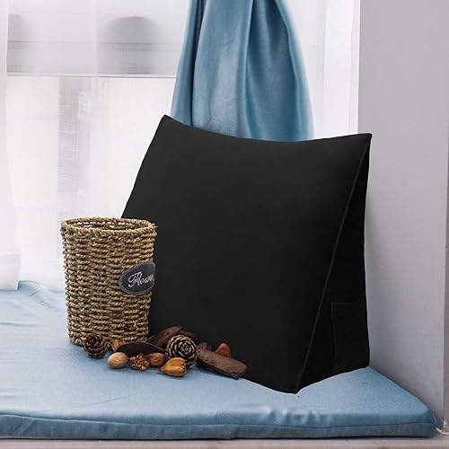 Miniatura 4 de Almohada de Cuña para Cabecero de Dormitorio, Almohada de Lectura para Dormitorio con Soporte para la Espalda para Sentarse en la Cama, Cojín Lumbar