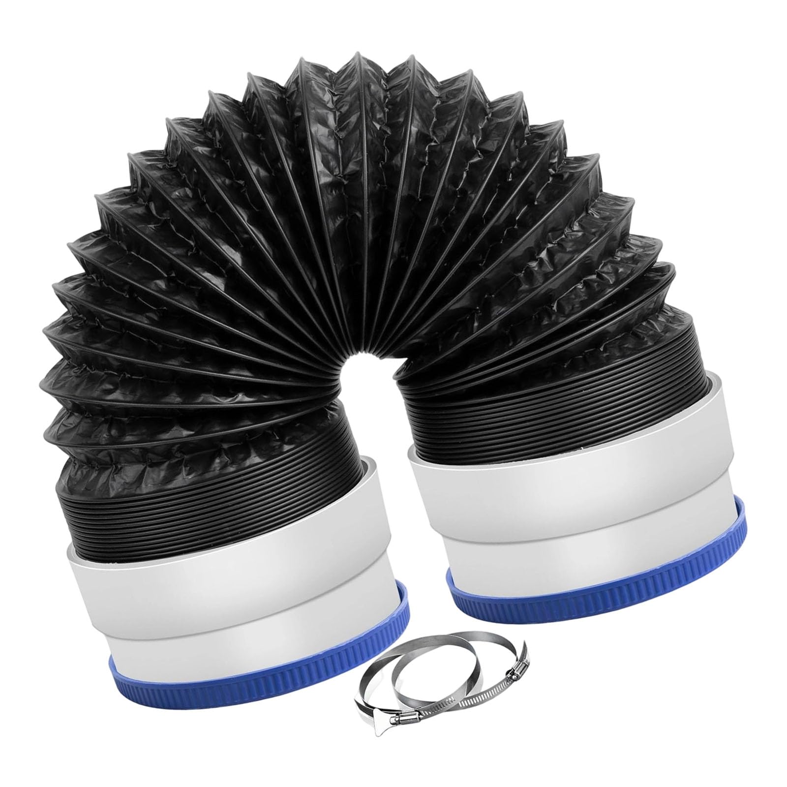 Innovative Flexible Dryer Vent Connector with Stretchable Rubber Seal Simple Installation for Leak Proof & Easy Push on Temperature Dryer Exhaust