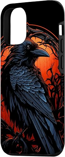 Miniatura 2 de Funda estética oscura para iPhone 1212 Pro Gótico Cuervo Raven Bird Oculto Wicca
