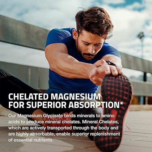 Miniatura 4 de Bronson Glicinato de magnesio 200 mg por porción quelado para una alta absorción, suave para el estómago, sin OMG, 60 cápsulas vegetarianas