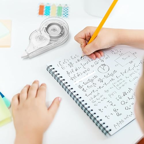 Miniatura 5 de 30 cintas correctoras de 39.4 pies, cinta resistente a desgarros a granel para escuela, oficina, toma de notas, diario (ancho de cinta de 0.2