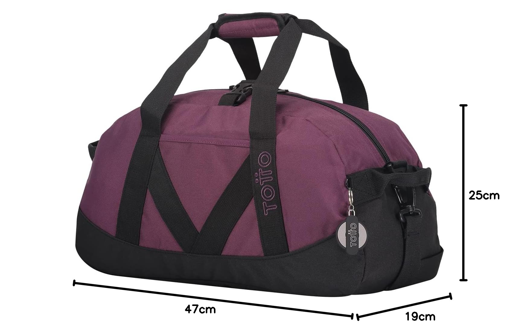 Totto Bolsa de Deporte Bungee Granate