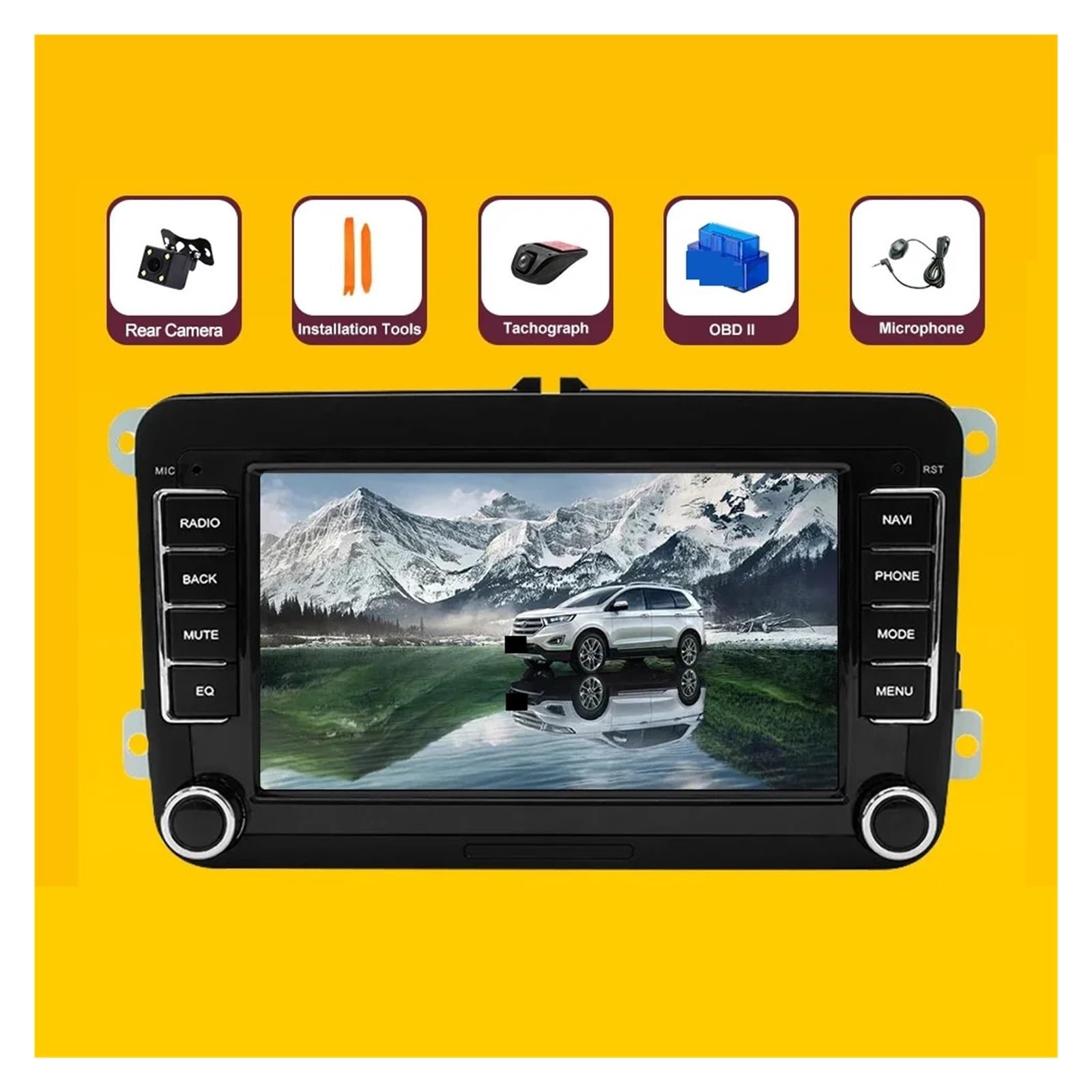Nawigacja satelitarna Radio Samochodowe 4G SIM Samochodowy Odtwarzacz Multimedialny Nawigacja GPS