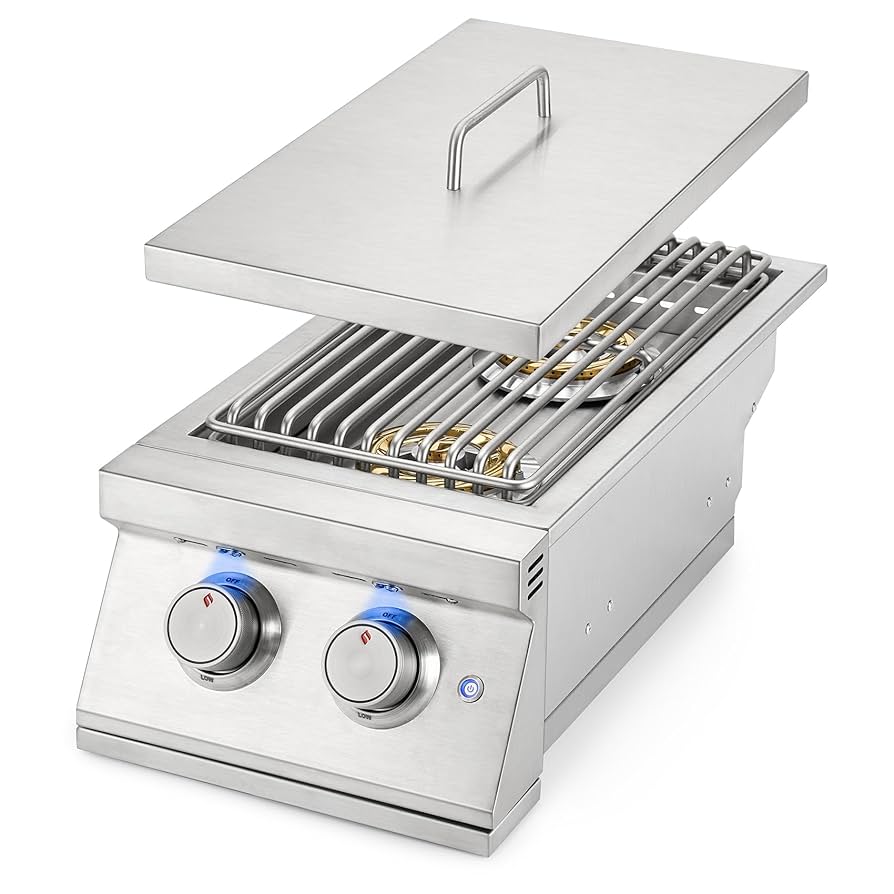Amazon.com: Hygrill Double Side Burner, Built In Double