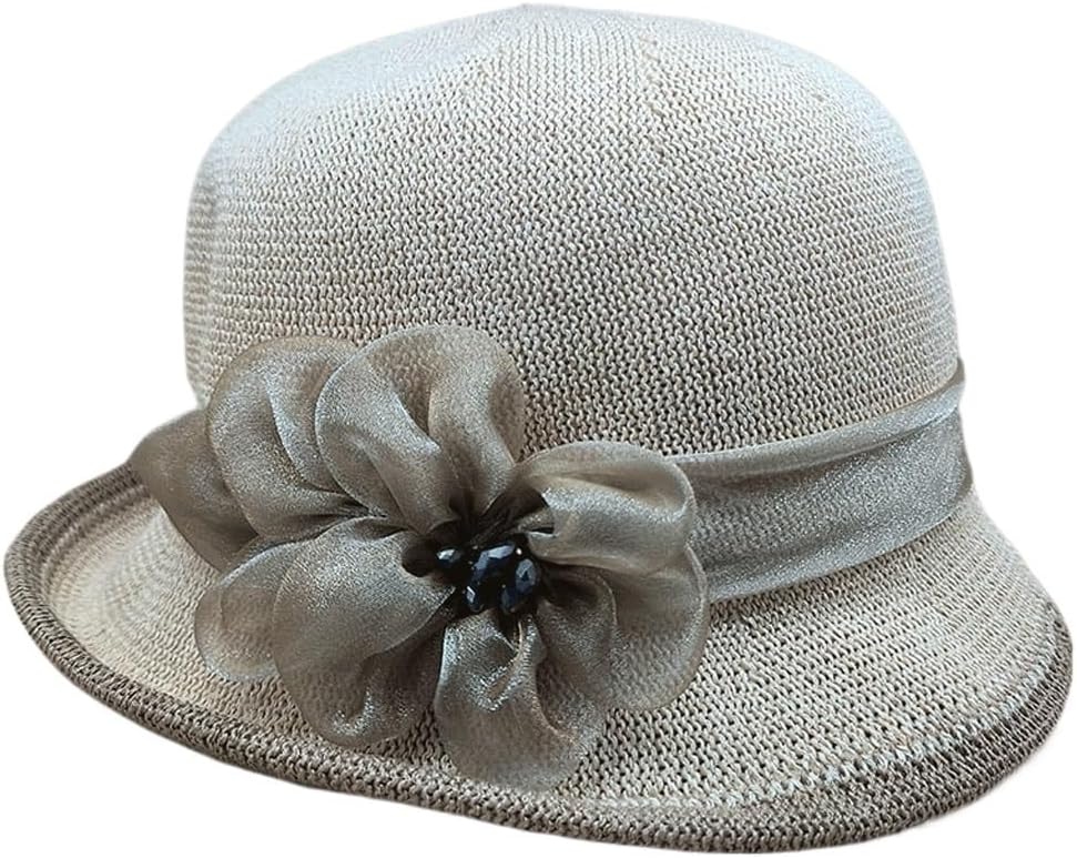 Flower Curling Little Top Hat Ladies British Breathable Cool Sun Visor
