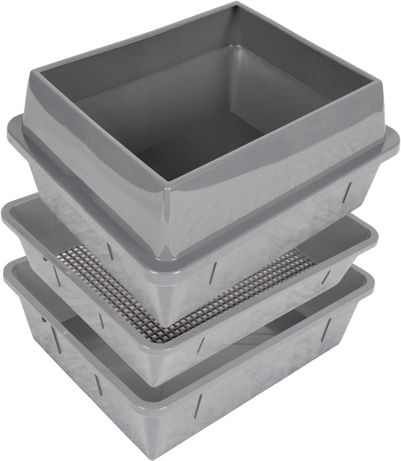 Lift n' Sift Cat Litter Tray System (Grey)