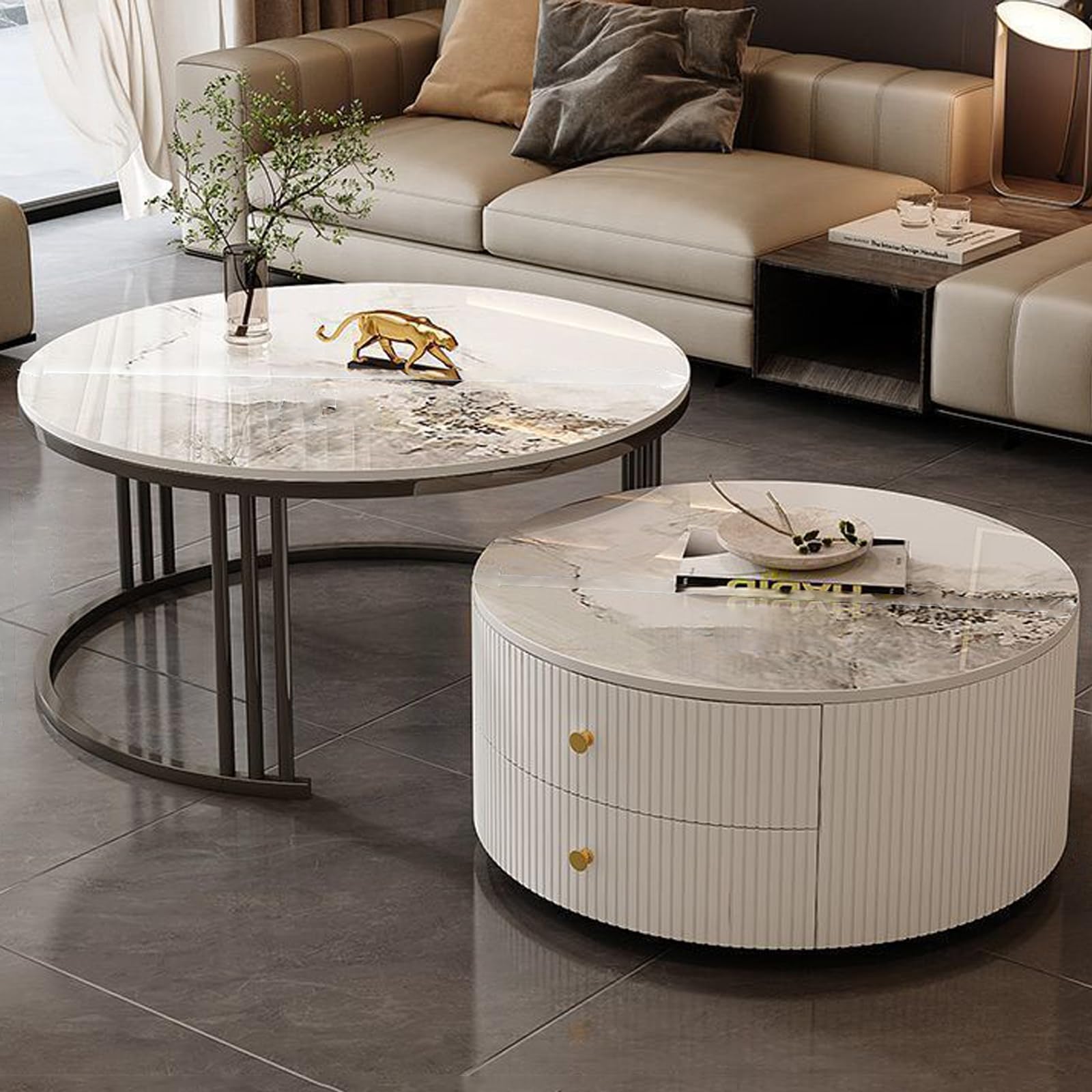 Table gigogne avec rangement coffre intégré et entretien facile bois