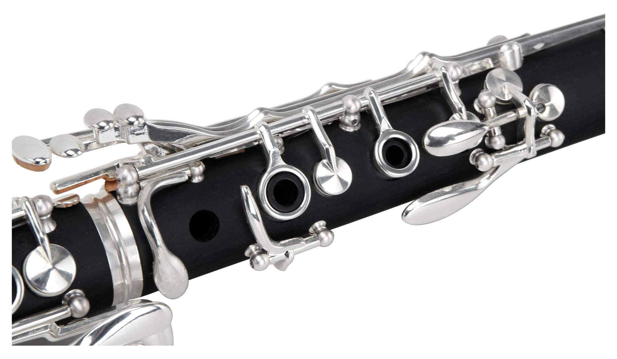 Classic Cantabile CLK-10 B-Klarinette (Böhm Griffweise, 17 Klappen, 5 Ringe, ABS Kunststoff, Mechanik versilbert, ideales Schülerinstrument, inkl. Koffer und Zubehör) schwarz