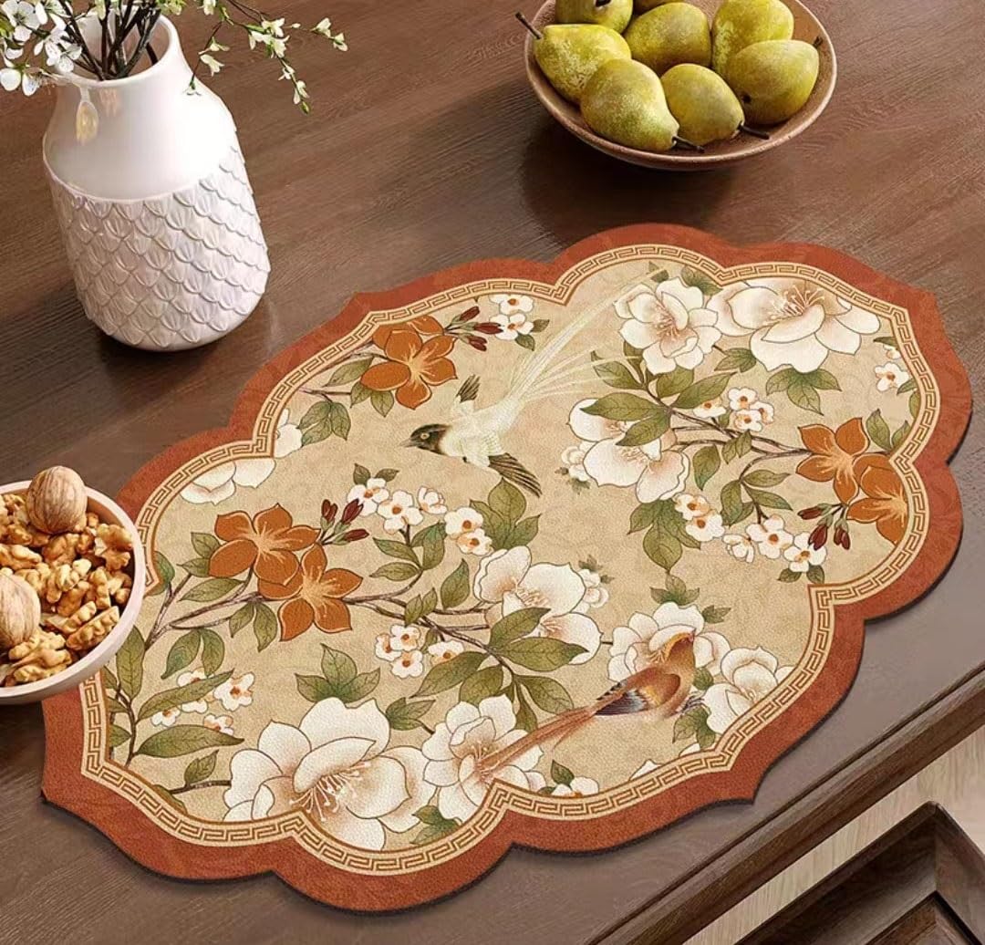 podkładki i podkładki Mata na stół kuchenny, podkładki na stół, zestaw podkładek, podkładki na stół do jadalni, 2 szt. 30*45 cm podkładka w stylu chińskim podkładka podkładka termoizolacyjna mata na s