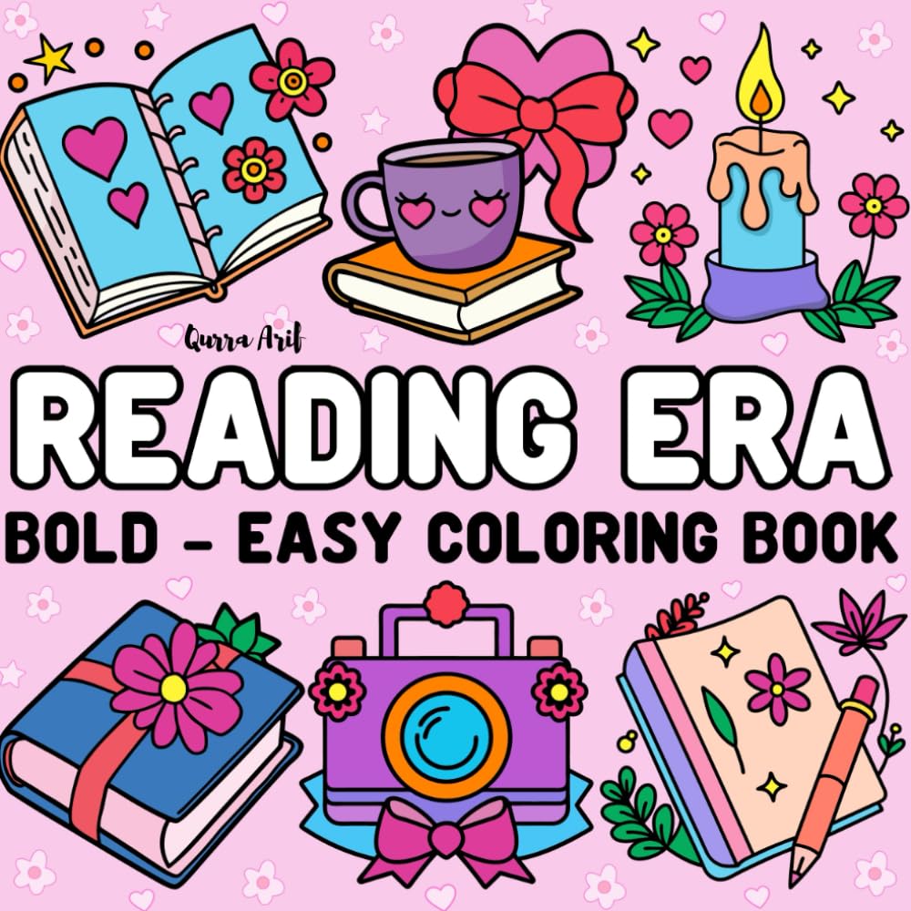 Reading Era- Bold And Easy Colouring Book forAdults and Teens