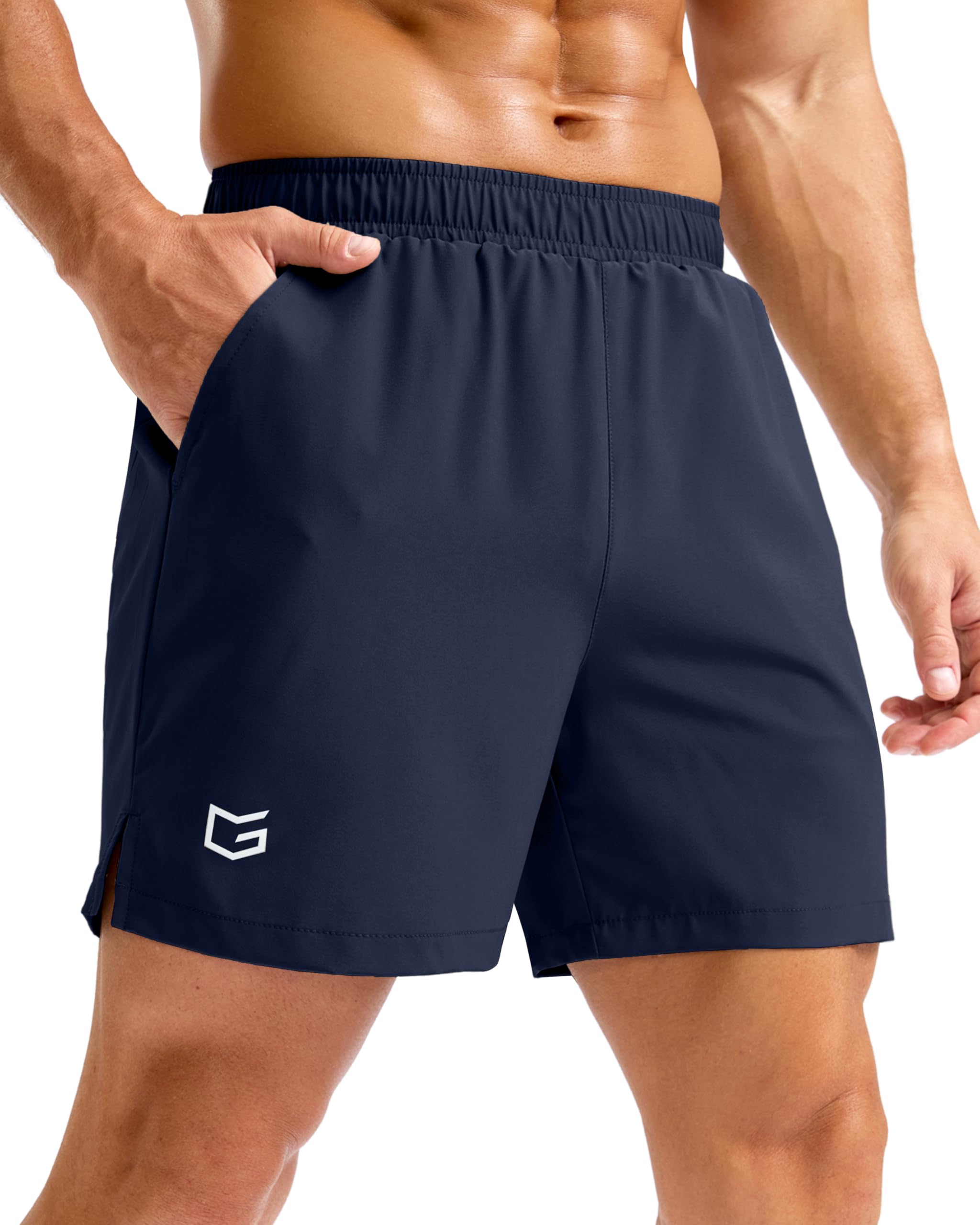 G Gradual Men's Athletic Running Shorts with Pockets 5"/ 7"/ 9" Gym Shorts