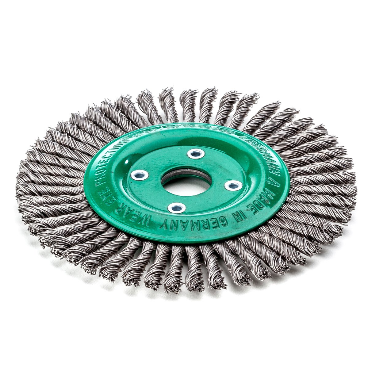 Lessmann Zopf-Rundbürste Drm 125 x 6 mm 40 Z ROH glatt 0,50 mm Bohrung 22,2 mm, 473801EZ