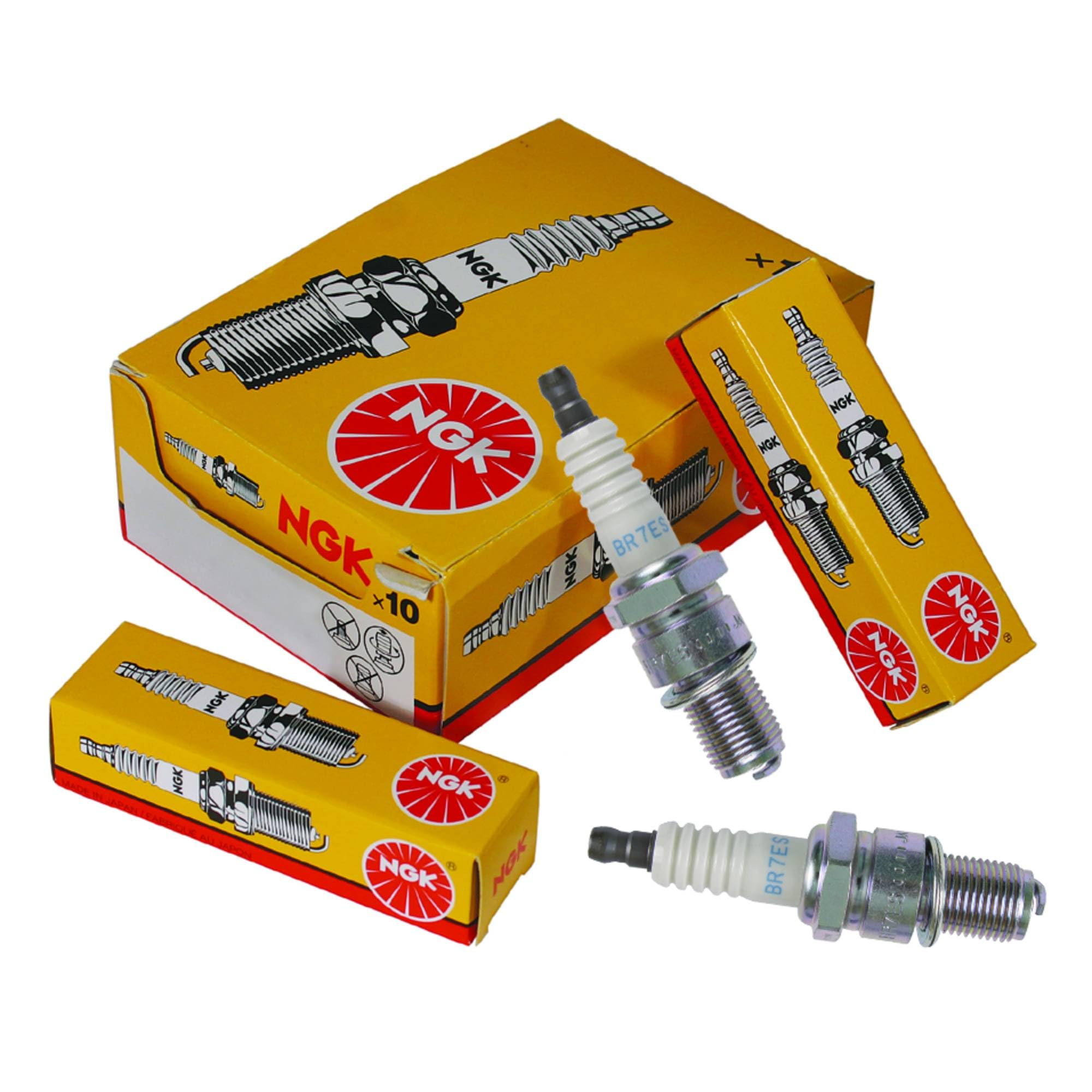 NGK 6615 BR7ES SOLID Standard Spark Plug, Pack of 4
