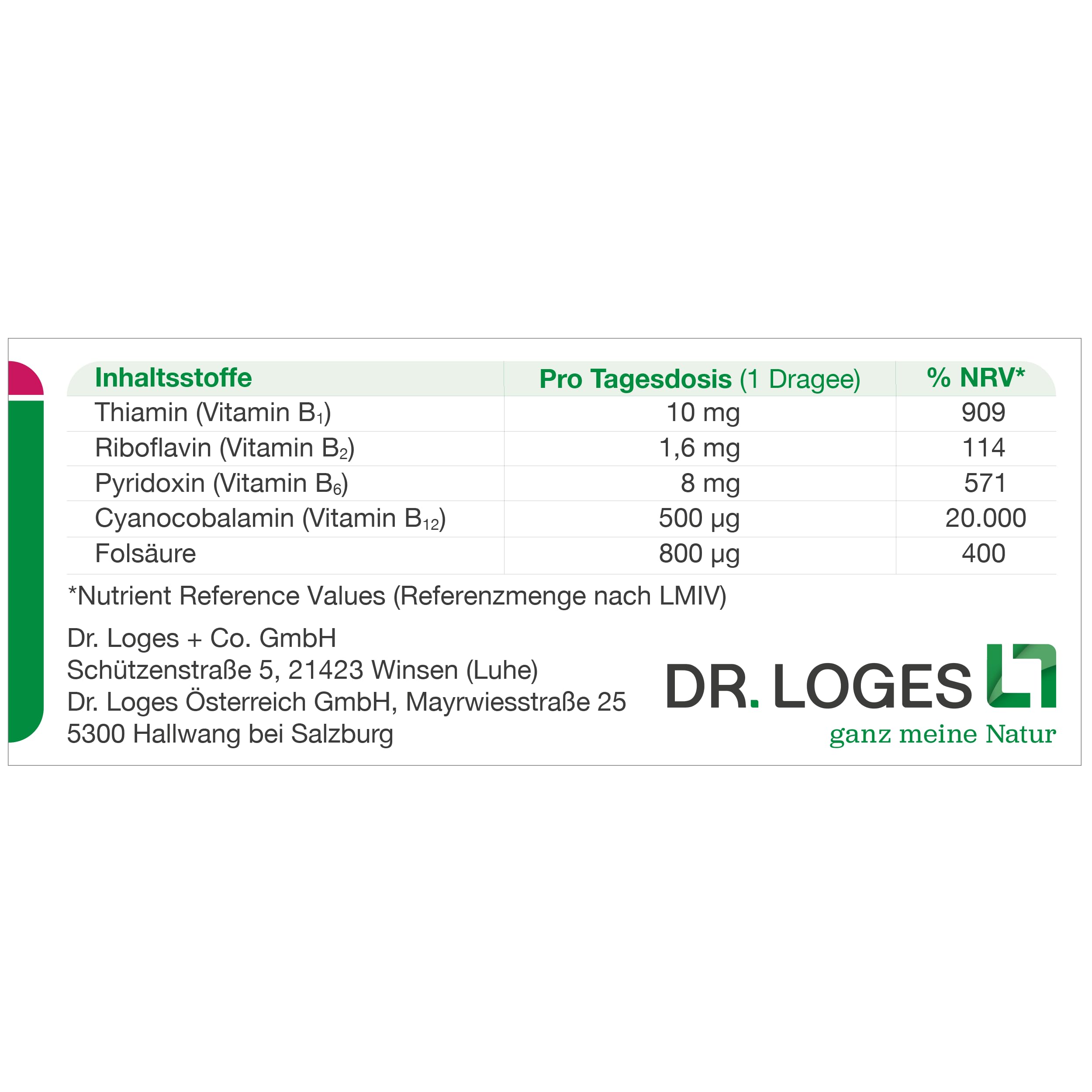 vasoLoges® S Homocystein - 90 Dragees - Kombination zur Homocysteinsenkung - Nahrungsergänzung zur Unterstützung eines normalen Homocystein-Stoffwechsels mit zusätzlichem Vitamin B1