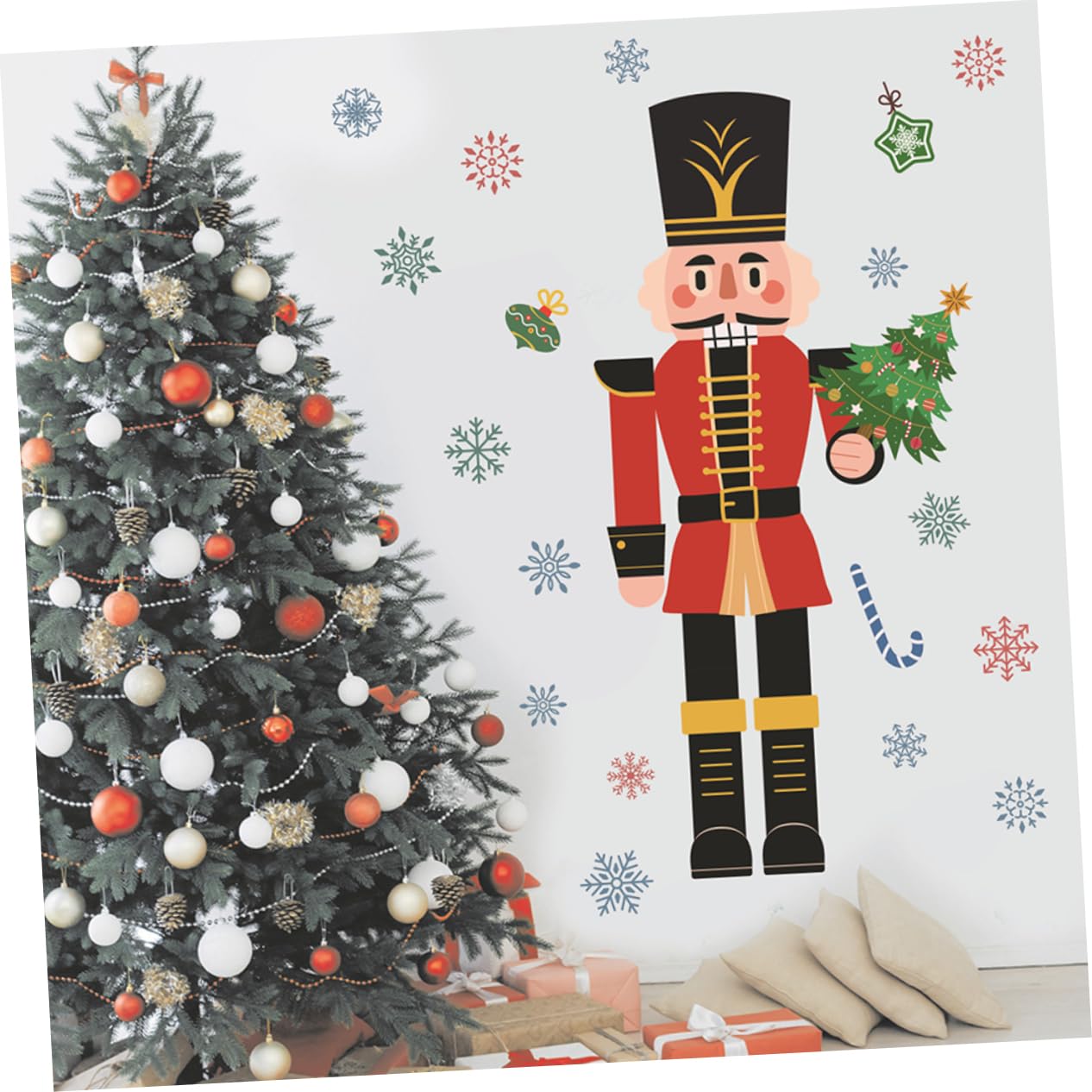 Alipis 5stücke Weihnachtliche Fensterdeko Selbstklebende Weihnachtsaufkleber Mit Hübschen Schneeflocken Und Für Fenster Türen Und Kühlschrank Wiederverwendbar Und Leicht Anzubringen