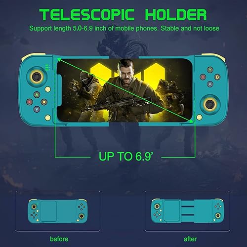 Miniatura 3 de Controlador de juego móvil Gamepad para iPhone iOS Android PC funciona con iPhone131211X, iPad, Samsung Galaxy, Motorola, TCL, tableta, Apex