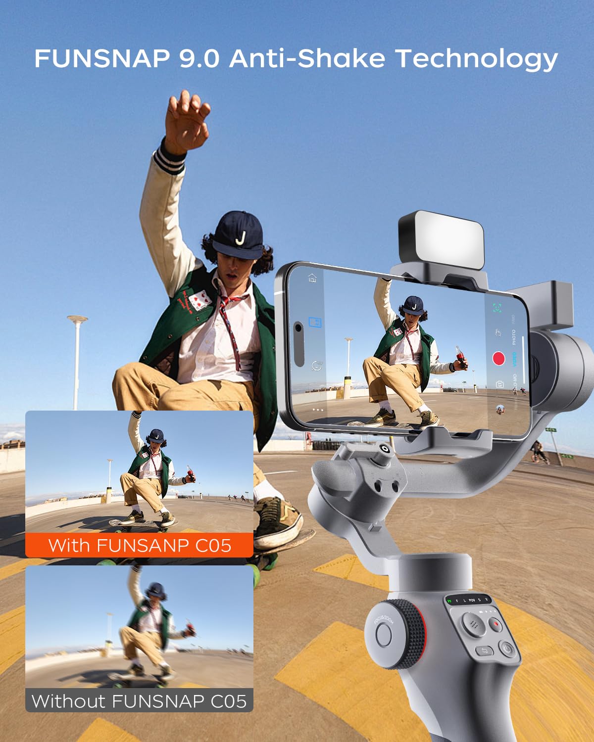 C05 Kit Stabilizzatore Gimbal per Smartphone