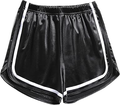 Amazon.com: Huimingda Pantalones cortos deportivos de gimnasia para mujer,  cintura alta, color metálico brillante, pantalones cortos deportivos para  gimnasio : Ropa, Zapatos y Joyería