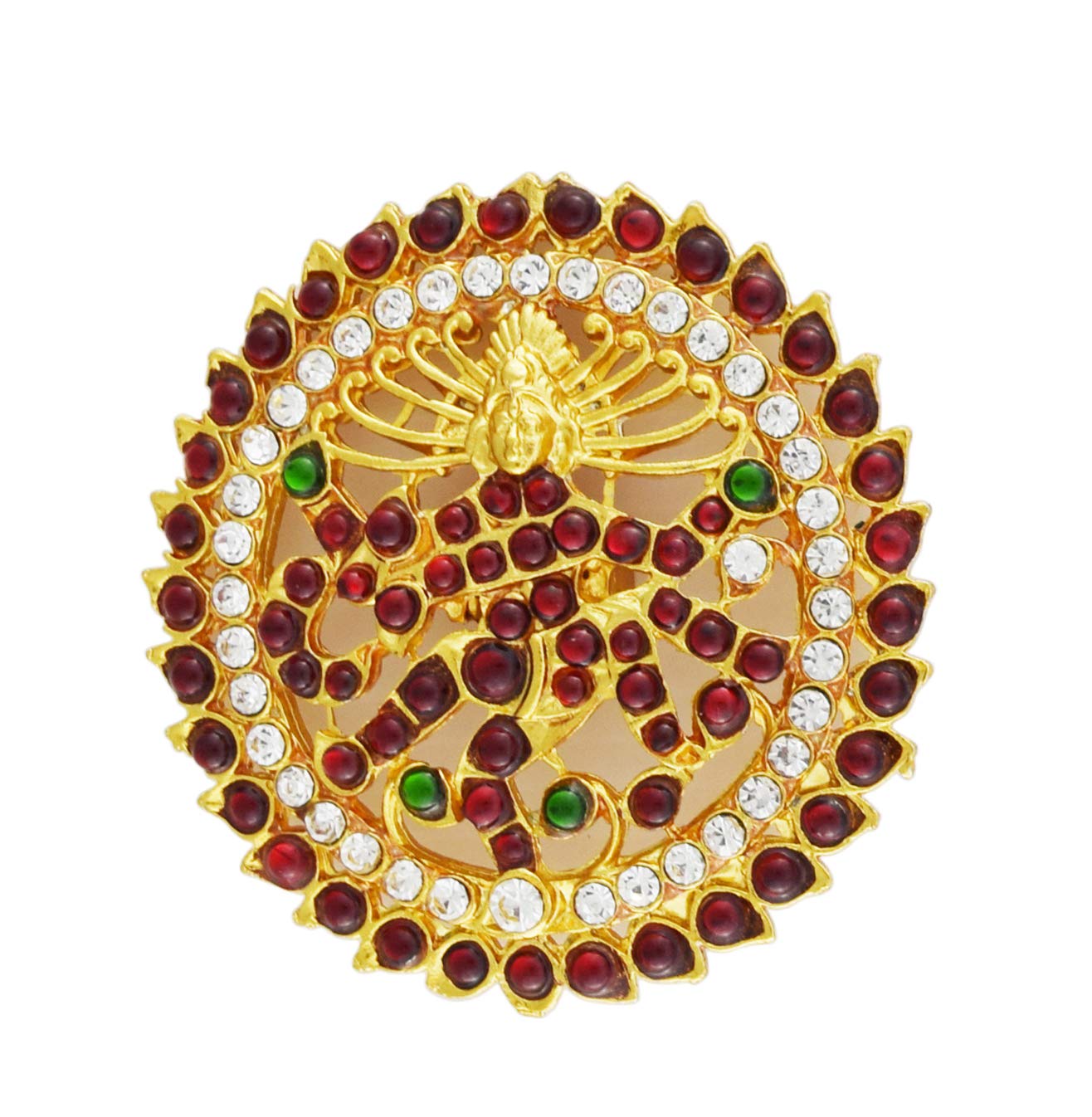 UG PRODUCTS Bharatanatyam Dance Jewellery Nataraja Ragodi Made with Green and Red Kemp Stones for Women (545) (B08KTS2V3Z) Amazon Price History, Amazon Price Tracker
