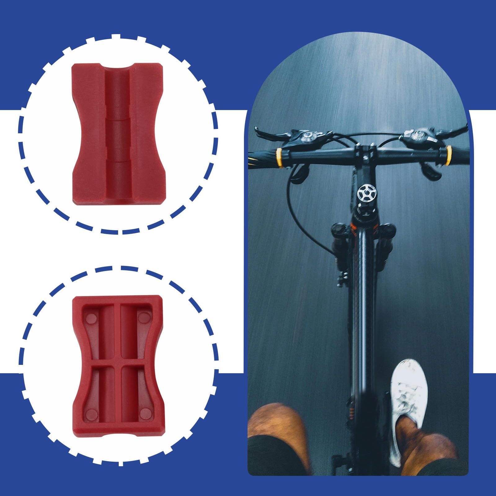 SG Store 2 works Bike Hydraulic Disc Brake Clamp Compatible with Shimano, Avid, SRAM, Magura Formula - Red - Image 3
