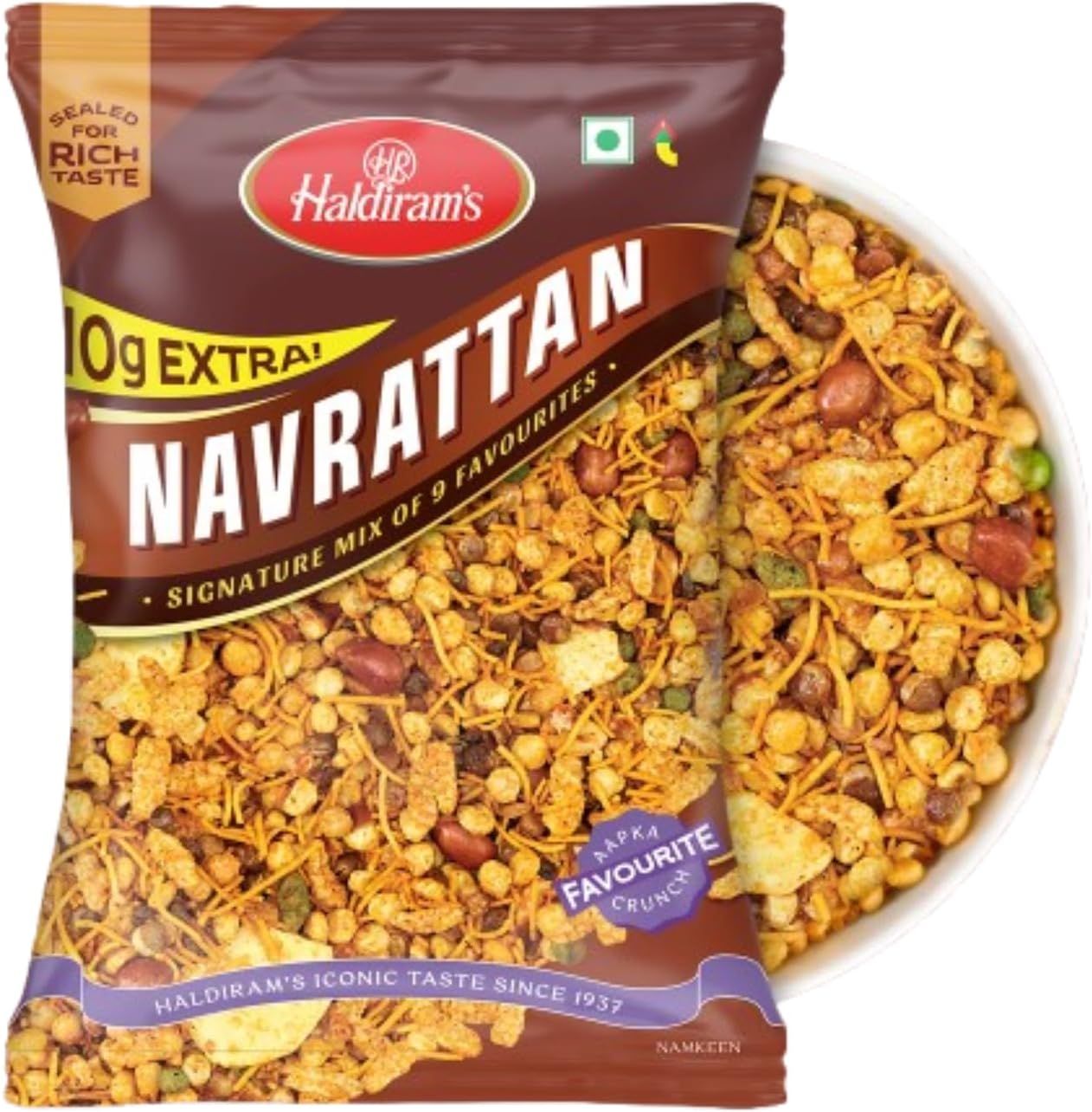 Haldiram's Namkeen - Navrattan, 210/220 g (Weight May Vary)