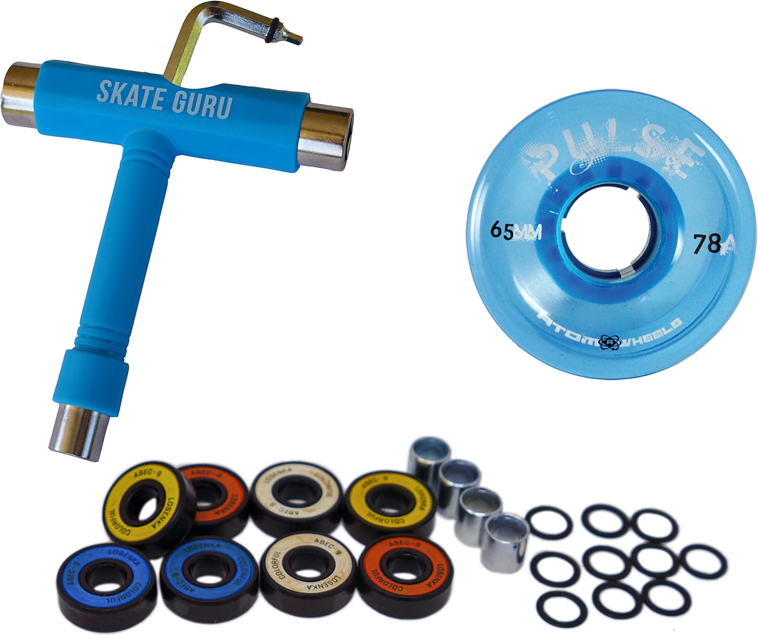 SKATE GURU Atom Skates Pulse Outdoor Quad Roller Wheels Hardness 78A JUST LAUNCHED May 2021