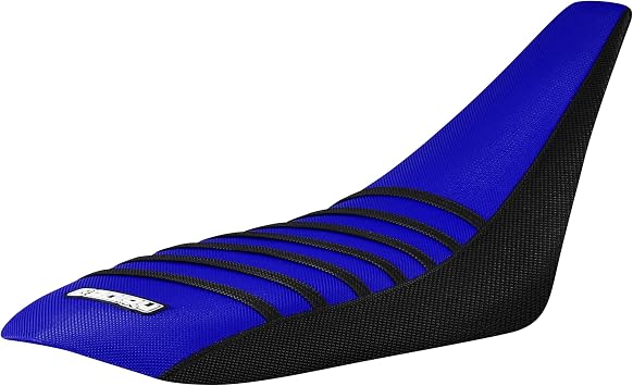 Enjoy Mfg Seat Cover - Compatible with Yamaha 2004-2013 YFZ 450 Quad ATV SEAT Black Sides/Blue TOP/Black Ribs #200