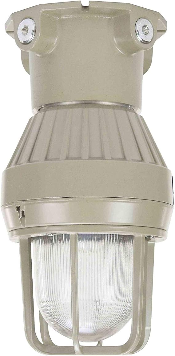 Larson Electronics Explosion Proof LED Light - Class 1 and 2 Division 1 and 2 LED Light - Ceiling Mount - 120-277V AC - Red