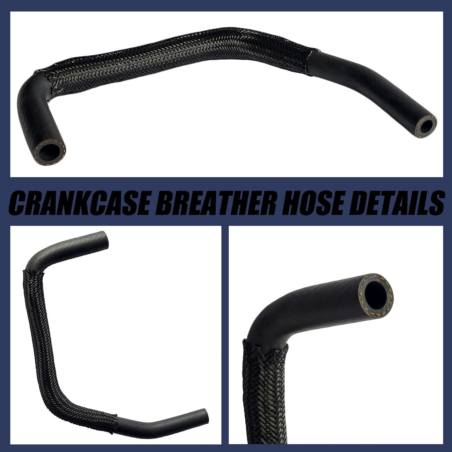 Engine Crankcase Ventilation Hose PCV Hose 12262-36040 12262-36020 Fit for Toyota Camry 2011-2017, RAV4 2009-2012, Sienna 2011-2013, Venza 2009-2016, PCV Valve Hose Crankcase Breather Hose