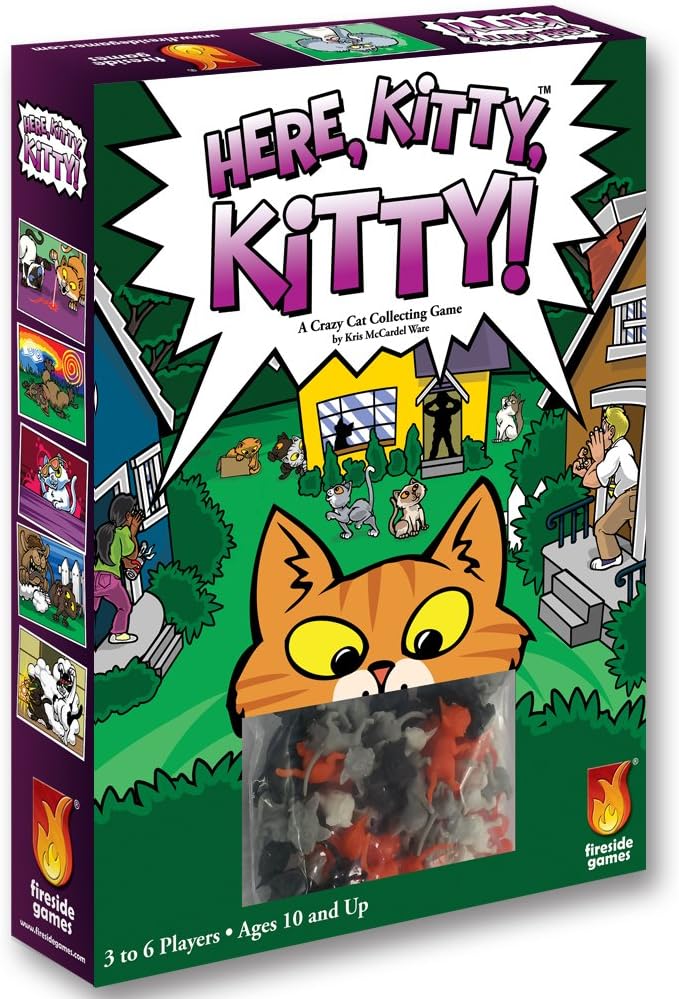 Fireside Games Here Kitty Kitty Board Game for 3 - 6 Players, Ages 10+