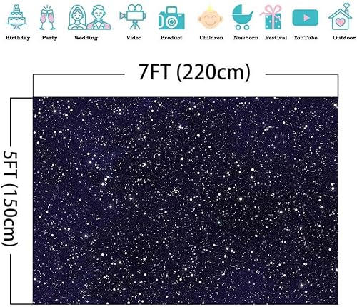 Miniatura 4 de Telones de fondo de estrellas de cielo nocturno Universo con temática espacial estrellada, telón de fondo de fotografía estrellada, galaxia,