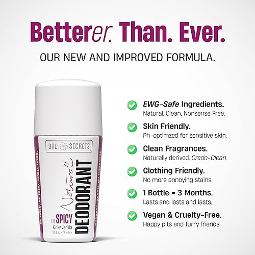Vista 31 de Bali Secrets Desodorante natural para mujeres y hombres. Sin tonterías. Fórmula limpia para pieles sensibles. Protección contra olores fuerte