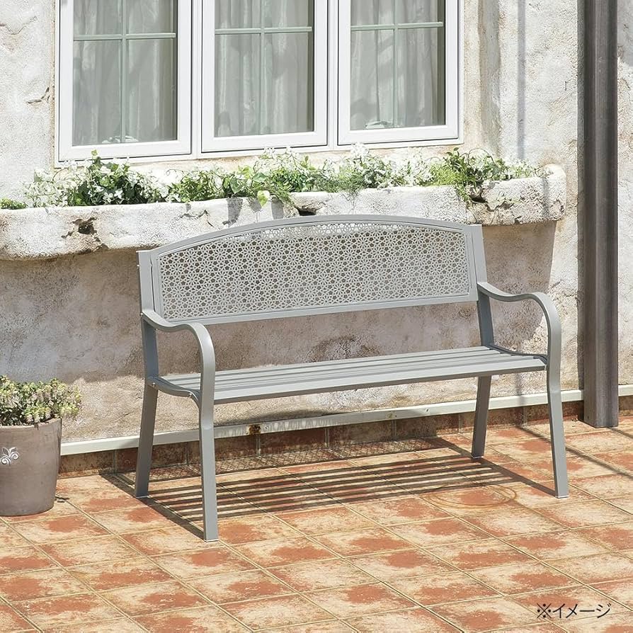 Amazon.co.jp: カインズ(CAINZ) アイアンベンチ グレー : DIY・工具