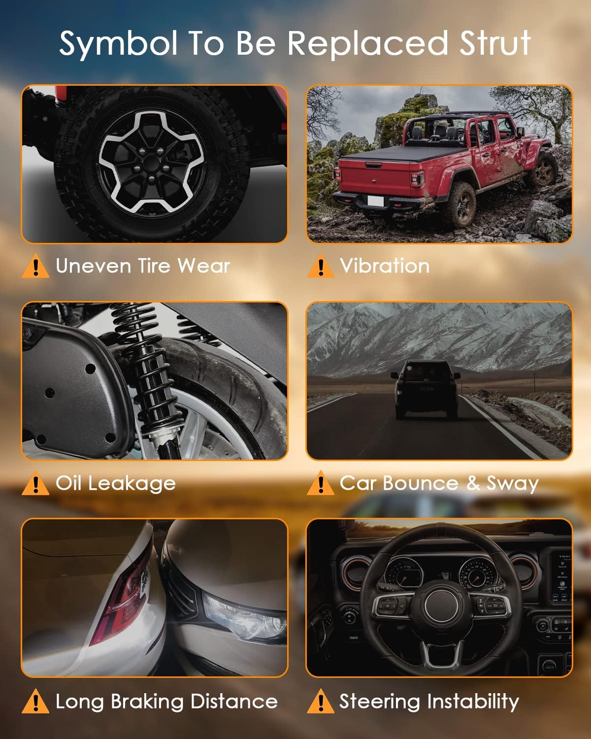 Front Complete Strut Assembly Compatible for Subaru for Impreza 2008-2011, 2PCS Shocks and Struts 1331911L