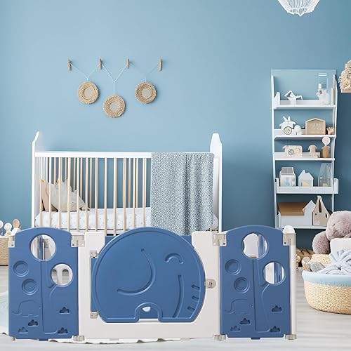Miniatura 2 de Corralito para bebés, corralito de juegos para niños y niños pequeños, centro de actividades para niños, patio de juegos seguro, puertas de