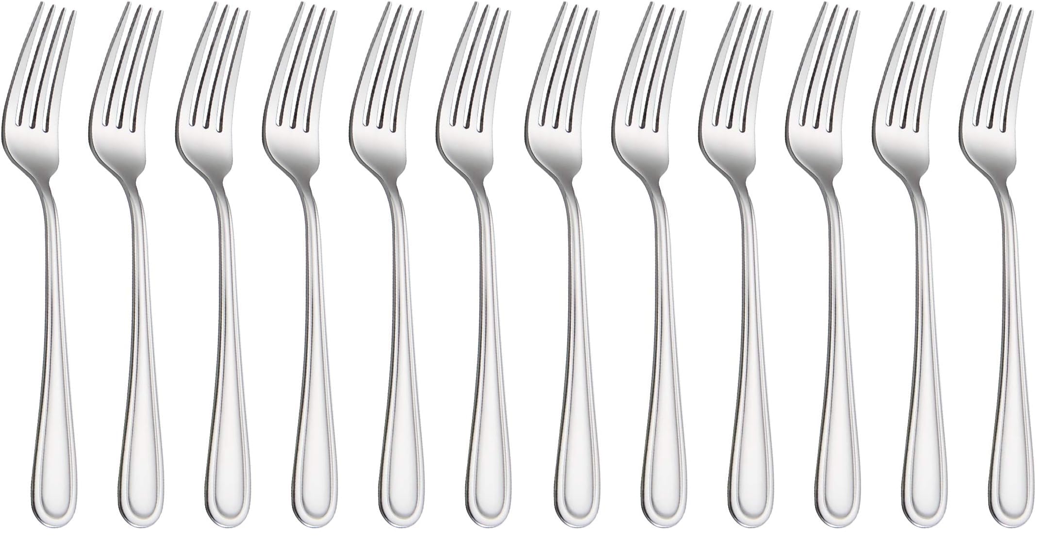 Table Forks Dinner Forks 7.99 Inches,Stainless Steel 18/0 of Forks 6 Pcs for Home, Kitchen Restaurant, Dishwasher Safe, Silver — Amazon image 8