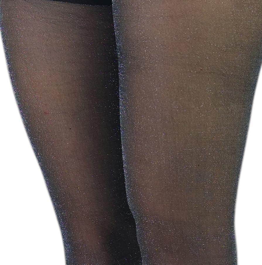 Image of ToBeInStyle Women's Shine & Shimmer Metallic Pantyhose Opaque Lurex Tights